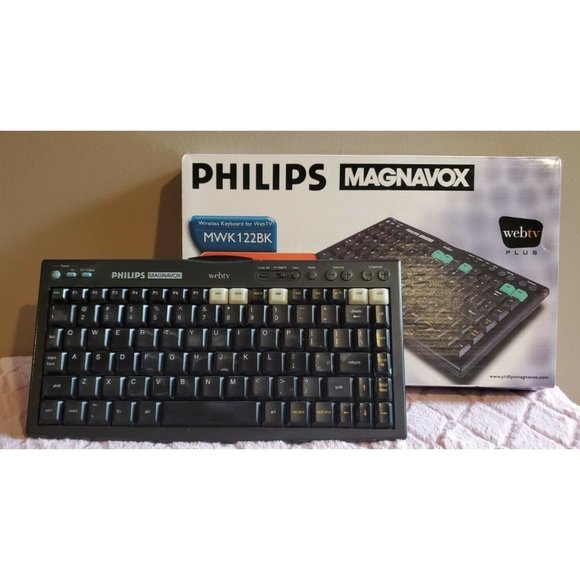 Philips Magnavox Wireless Infrared Keyboard for WebTV, MWK122BK - Picture 1 of 8